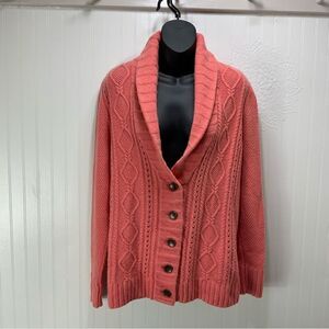 FOSSIL wool cashmere blend cardigan sweater